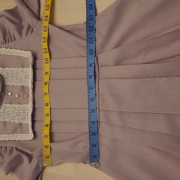 EUC VTG Nicole Dorissa Internation Girls Soft Lavender Pinafore Dress - Picture 4 of 17